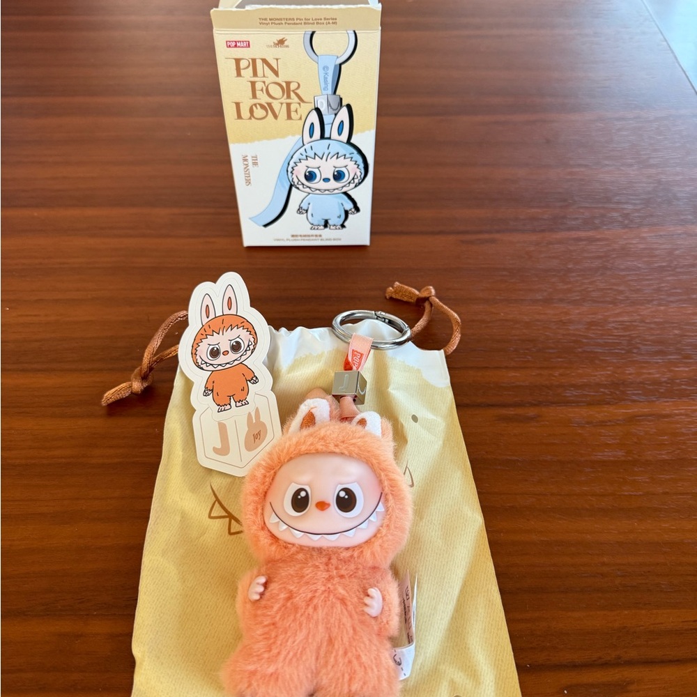 NEW LABUBU PIN FOR LOVE “J” for “Joy”  the Monsters